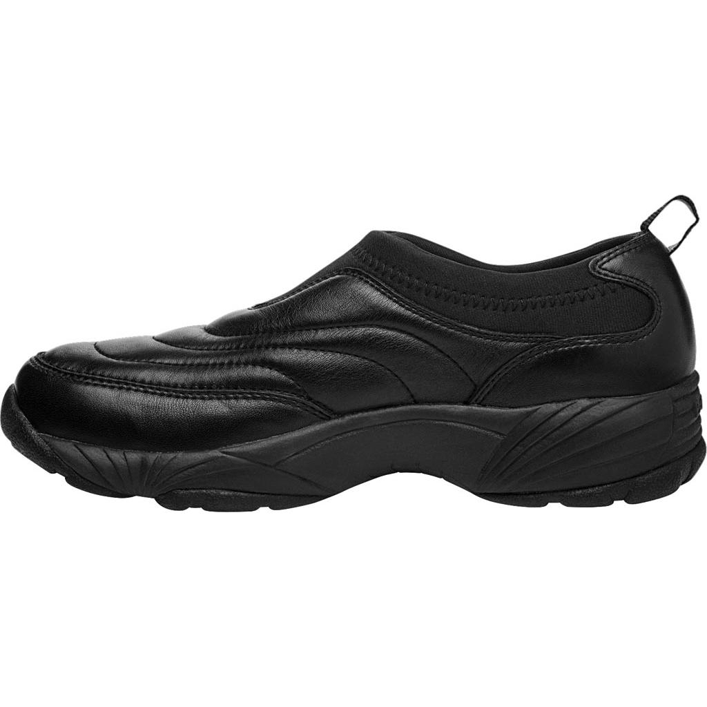 Propet Men's Wash N Wear Slip-On Shoe Black Leather - M3850SBL SR Black Leather - SR Black Leather, 9.5 XX-Wide