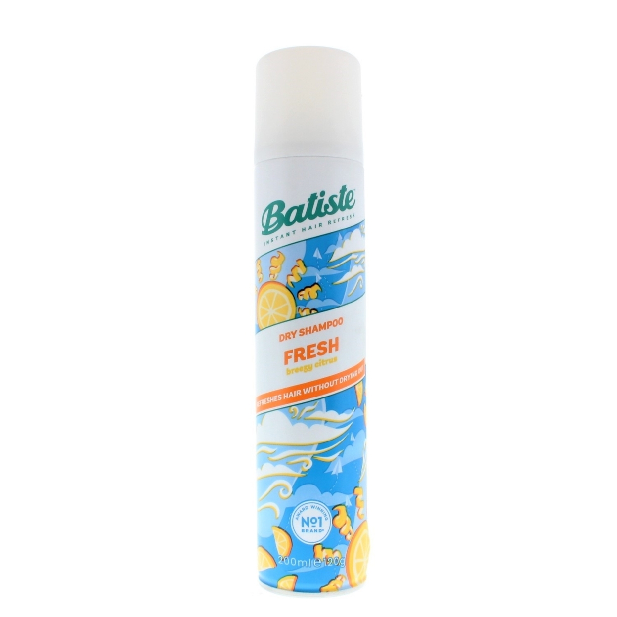 Batiste Instant Hair Refresh Dry Shampoo Fresh Breezy Citrus 200ml/120g