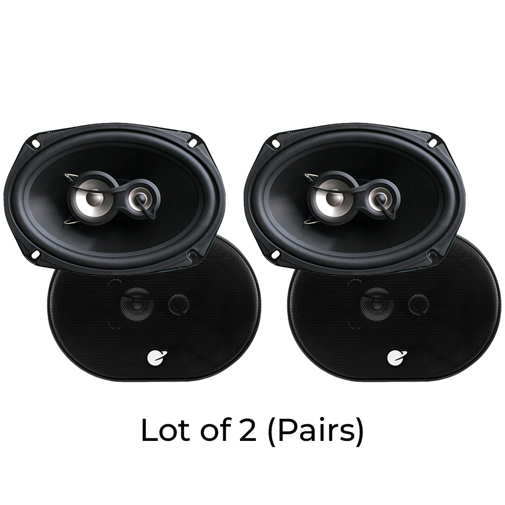 (Pack Of 2) Planet Audio TRQ693 6 X 9 Inch Car Speakers - 500 Watts Of Power Per Pair, 250 Watts Each, Full Range, 3 Way, Sold In Pairs