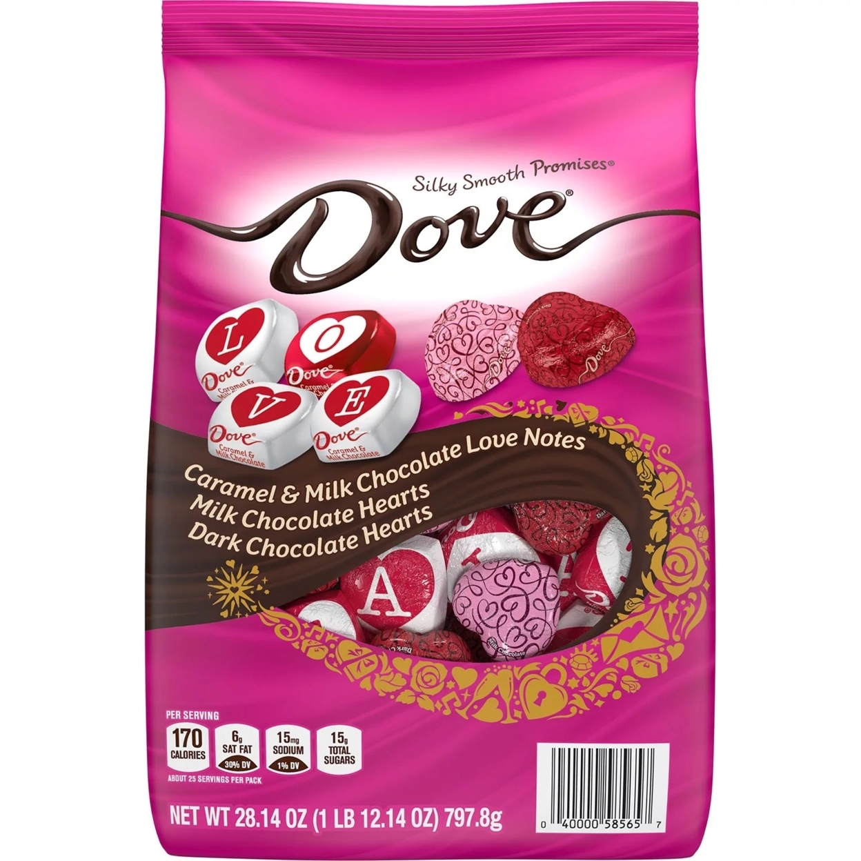 Dove Promises Assorted Milk And Dark Chocolate Candy Valentine's Day Mix (28 Oz)