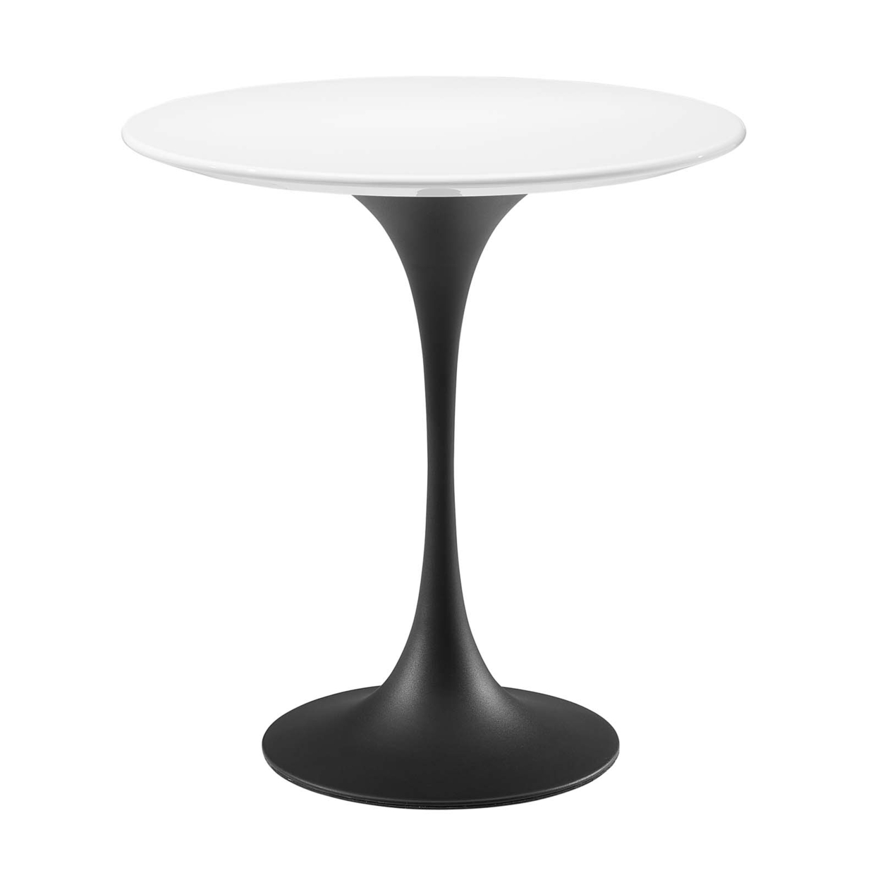 Lippa 20 Round Side Table, Black White
