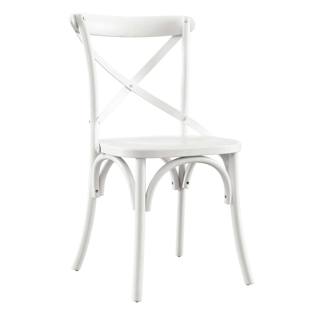 Gear Dining Side Chair, White