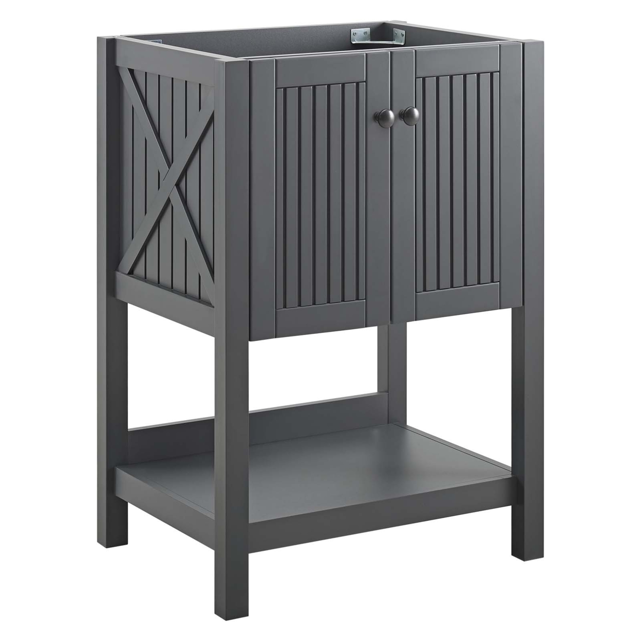 Steam 23 Bathroom Vanity Cabinet (Sink Basin Not Included), Gray