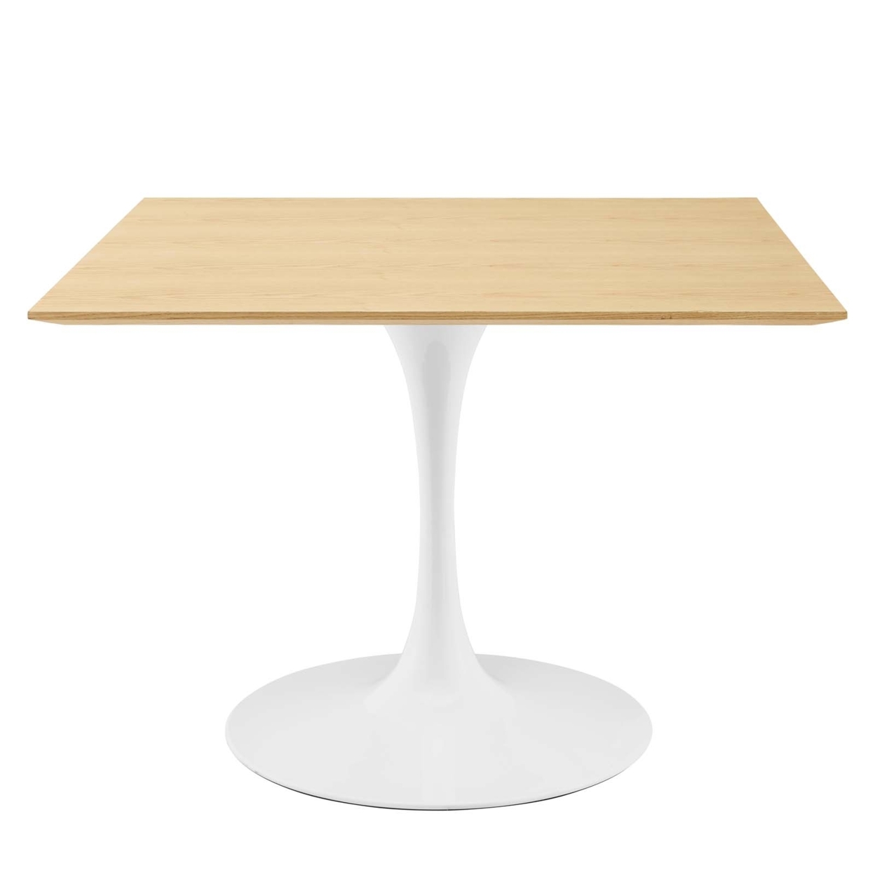 Lippa 40 Square Dining Table, White Natural