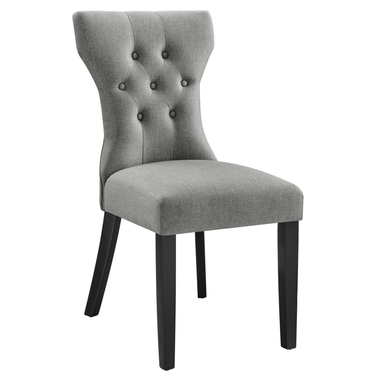 Silhouette Dining Side Chair, Light Gray