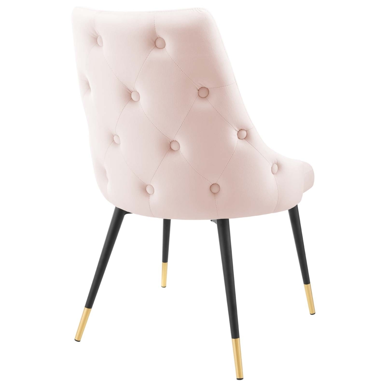 Adorn Tufted Performance Velvet Dining Side Chair, Pink