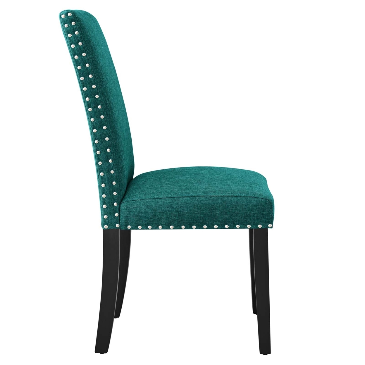 Parcel Dining Upholstered Fabric Side Chair, Teal