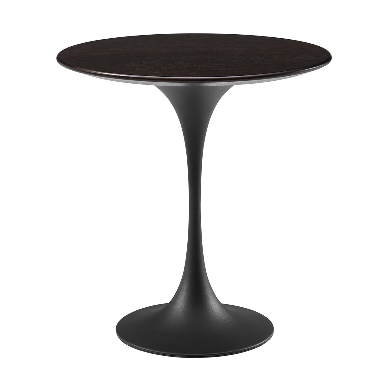 Lippa 20 Round Side Table, Black Walnut