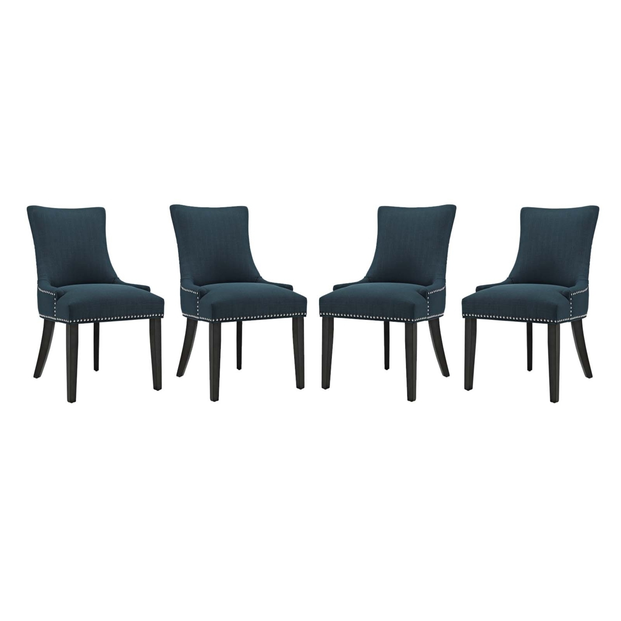 Marquis Dining Chair Fabric Set Of 4, Azure