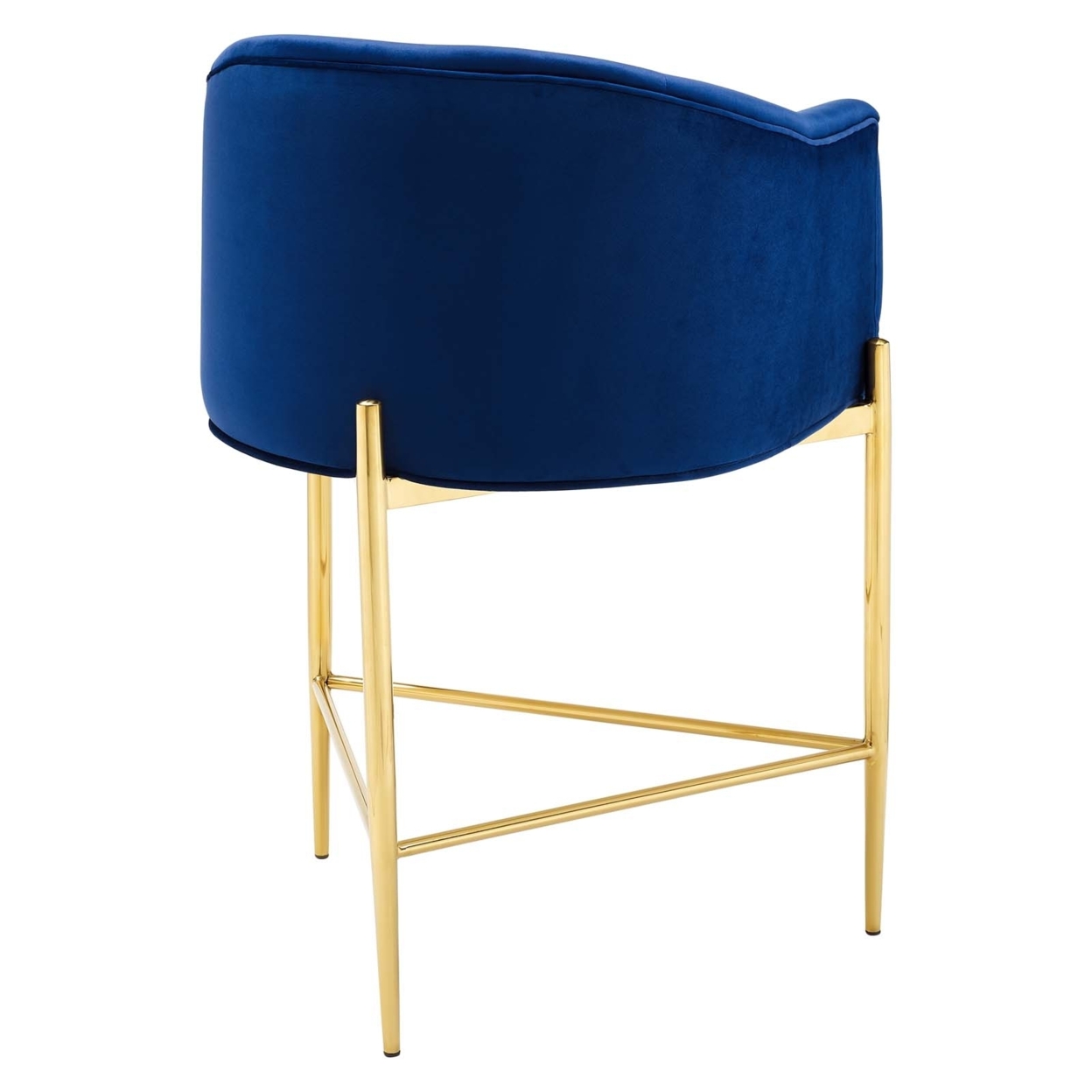 Savour Tufted Counter Stool, Navy