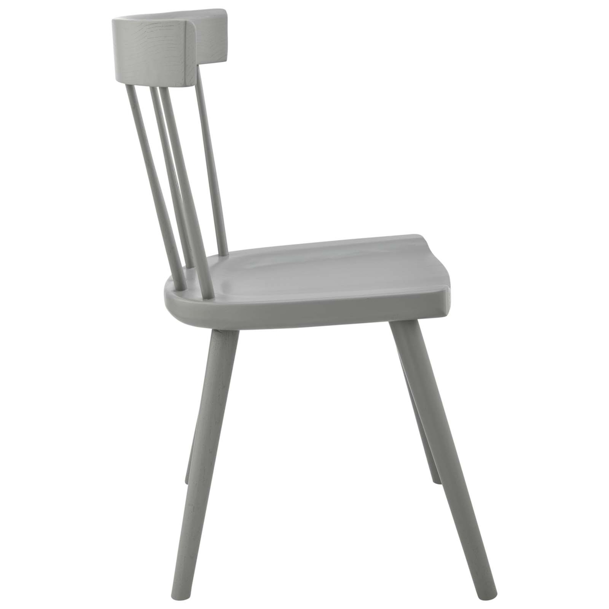 Sutter Wood Dining Side Chair Set Of 2, Light Gray