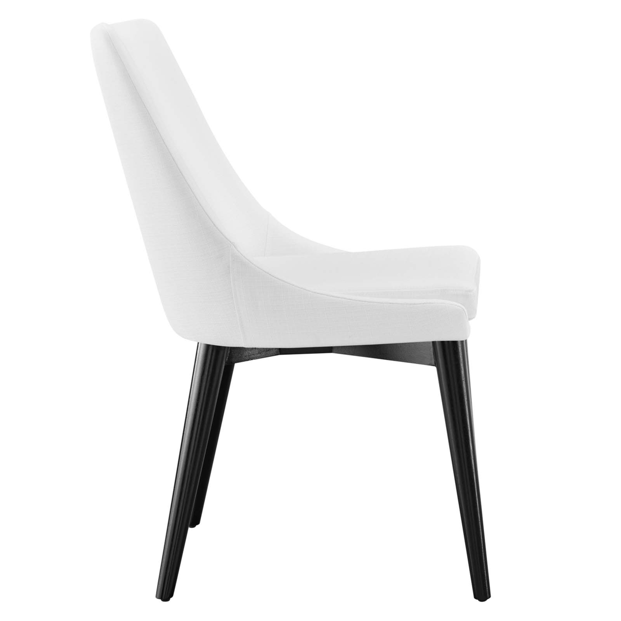 Viscount Fabric Dining Chair, White