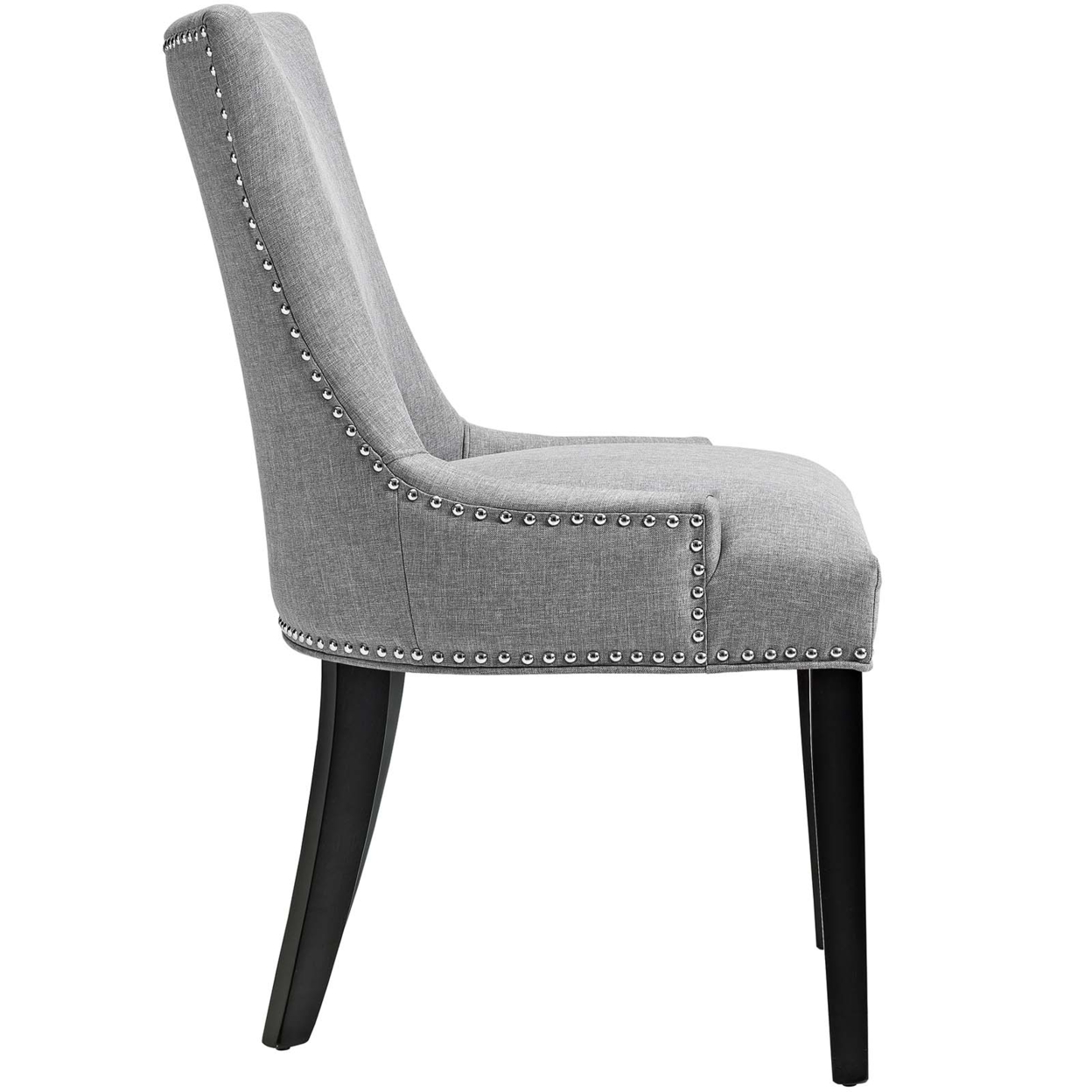 Marquis Dining Chair Fabric Set Of 4, Light Gray