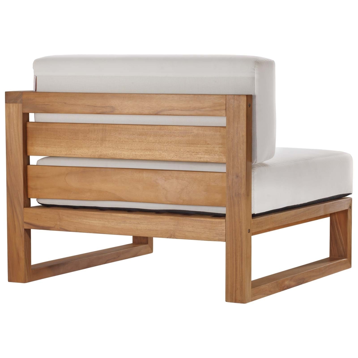 Upland Outdoor Patio Right-Arm Chair, Natural White