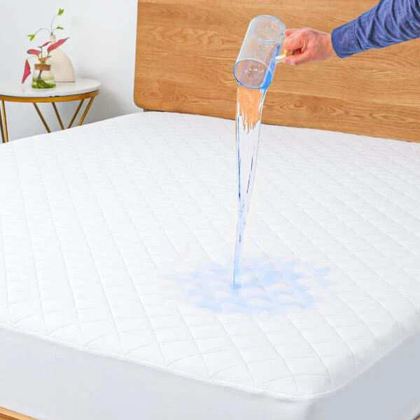 Fitted Sheet, Microfiber Mattress Pad, Soft Breathable Argyle Quilted Mattress Cover,Twin/Full/Queen/King - 180*200