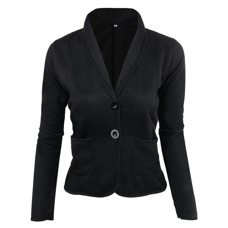 Plain Casual Suits For Women - Black, 5XL