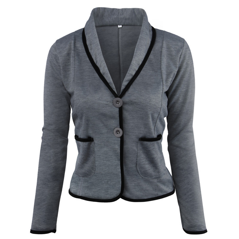 Plain Casual Suits For Women - Grey, 4XL