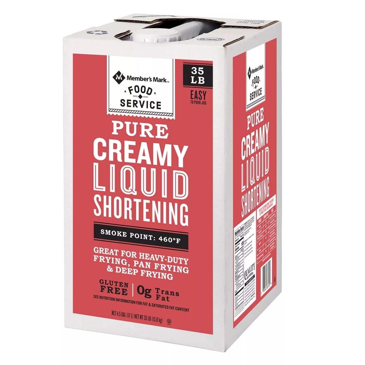Member's Mark 100 % Pure Creamy Liquid Shortening (35 Pounds)