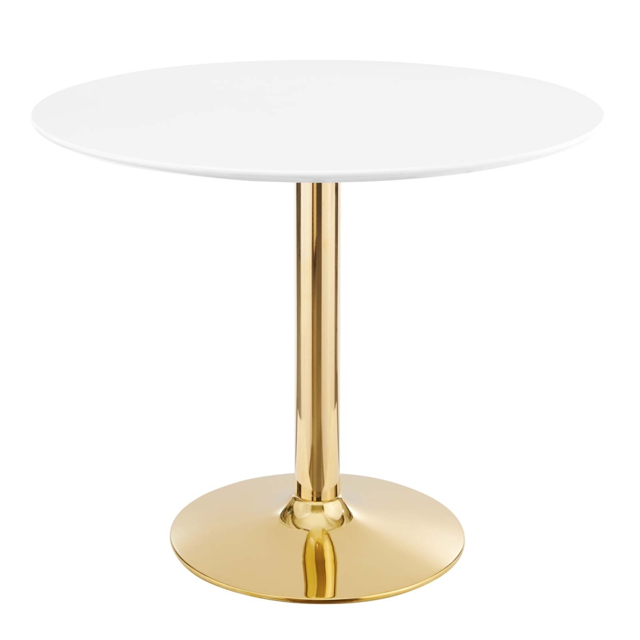 Verne 35 Dining Table, Gold White