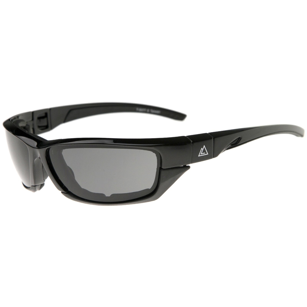 Vinson - Extreme Sports Removable Padding TR-90 Goggles 70mm - Black-Black / Smoke