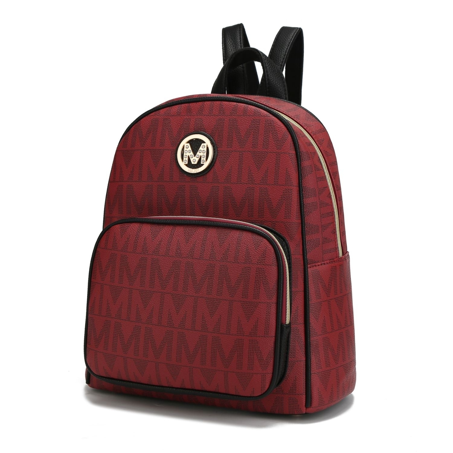 MKF Collection Fanny Signature Backpack By Mia K - Burgundy