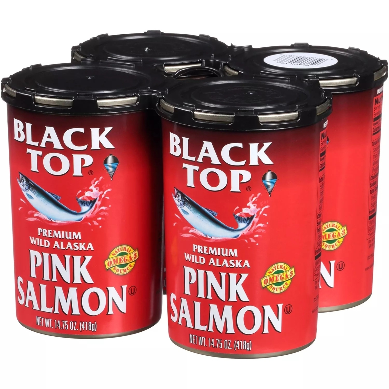 Black Top Premium Wild Alaska Pink Salmon, 14.75 Ounce (Pack Of 4)