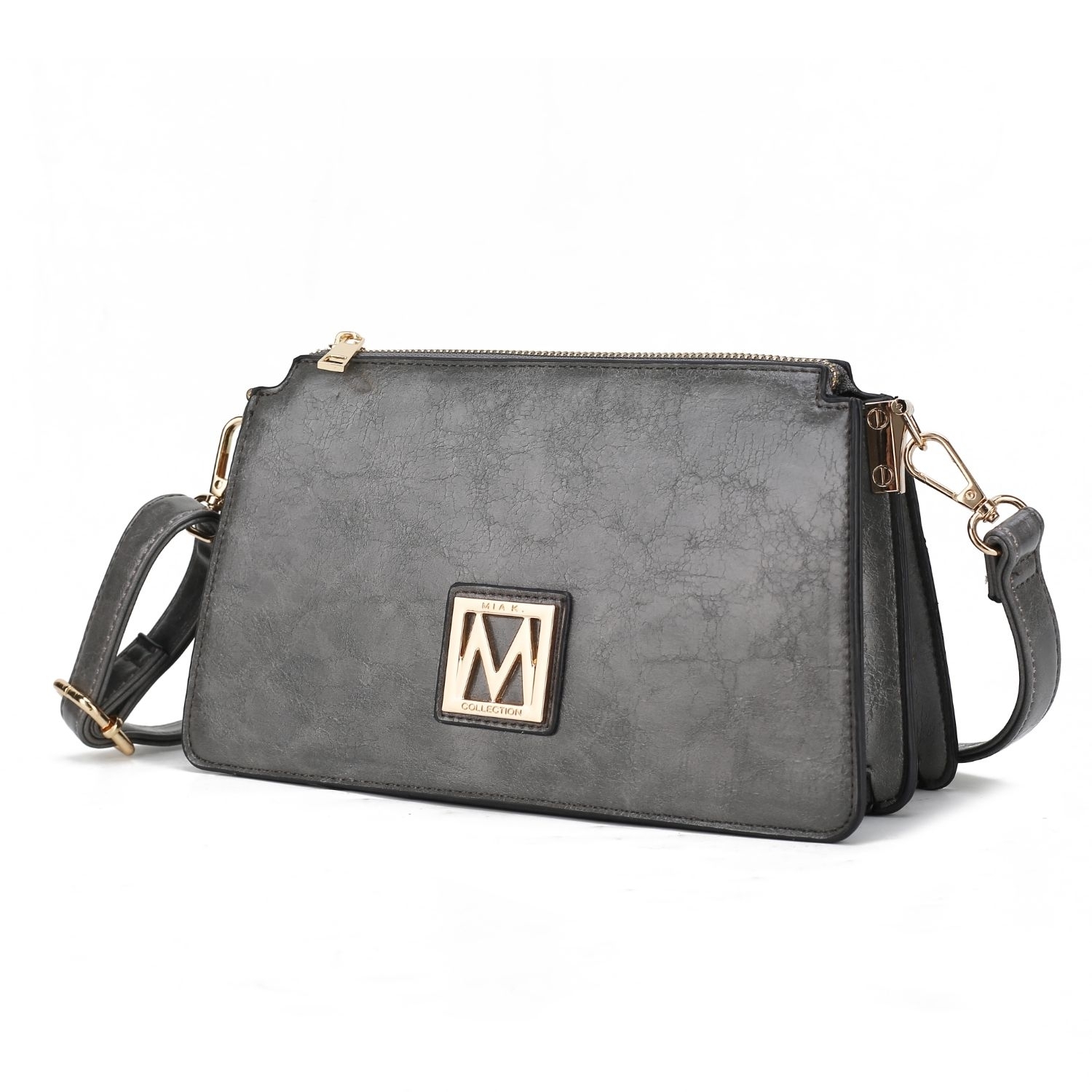 MKF Collection Domitila Vegan Leather Women's Shoulder Handbag By Mia K - Charcoal