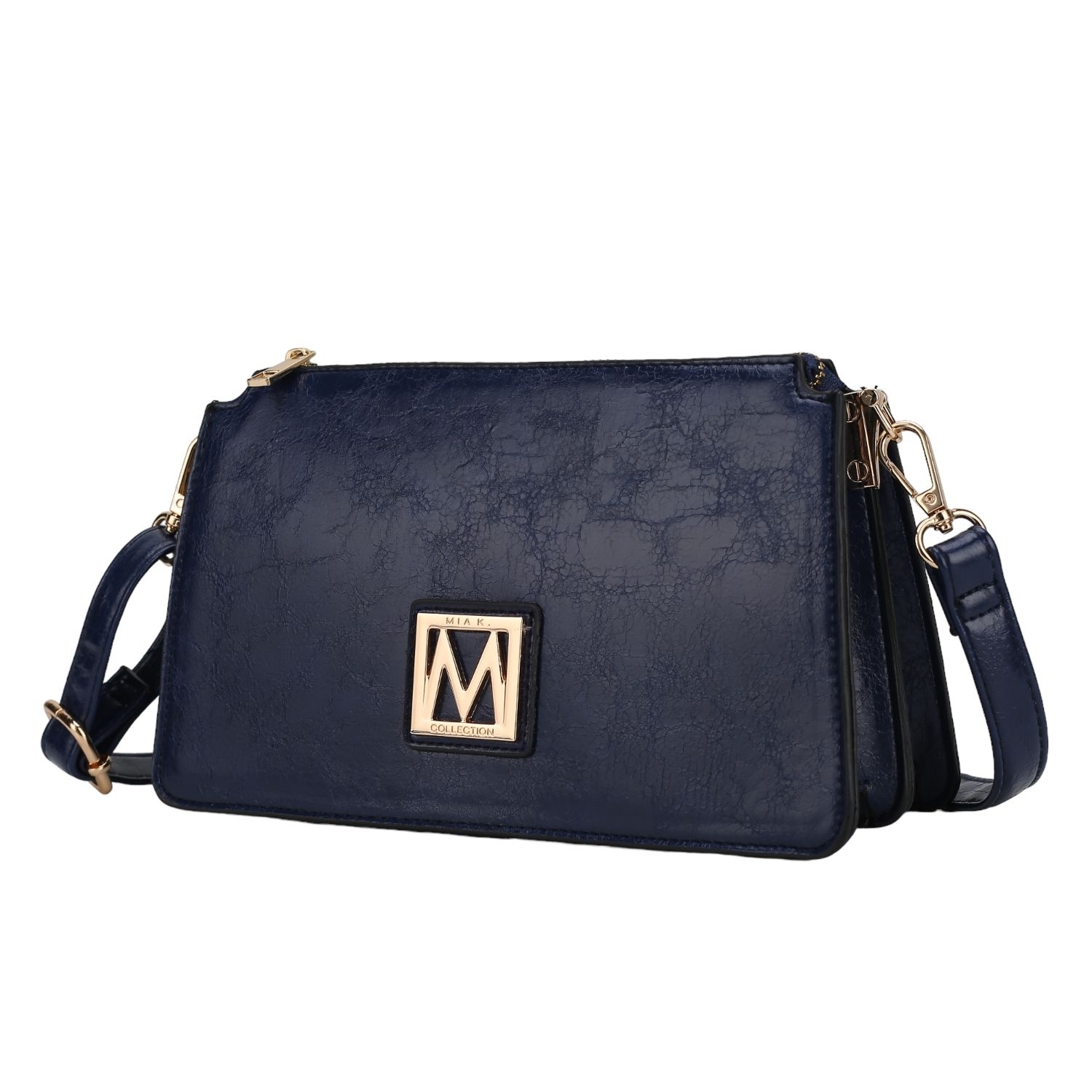 MKF Collection Domitila Vegan Leather Women's Shoulder Handbag By Mia K - Navy