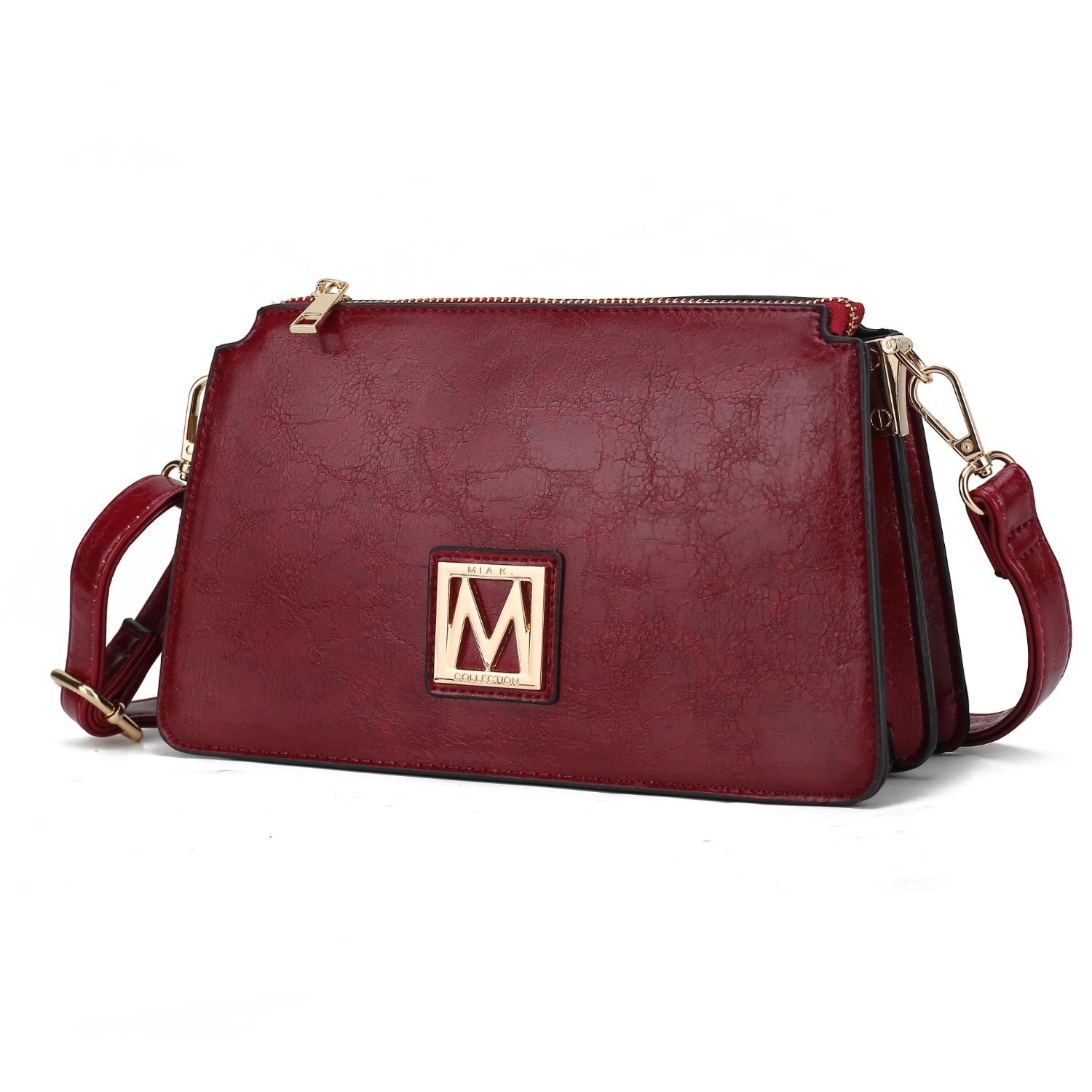 MKF Collection Domitila Vegan Leather Women's Shoulder Handbag By Mia K - Wine