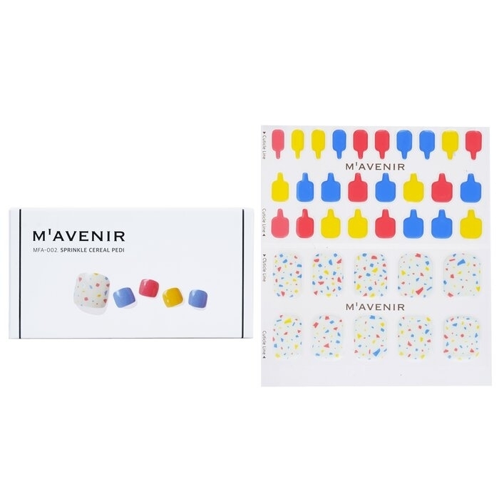 Mavenir - Nail Sticker (Assorted Colour) - # Sprinkle Cereal Pedi(36pcs)