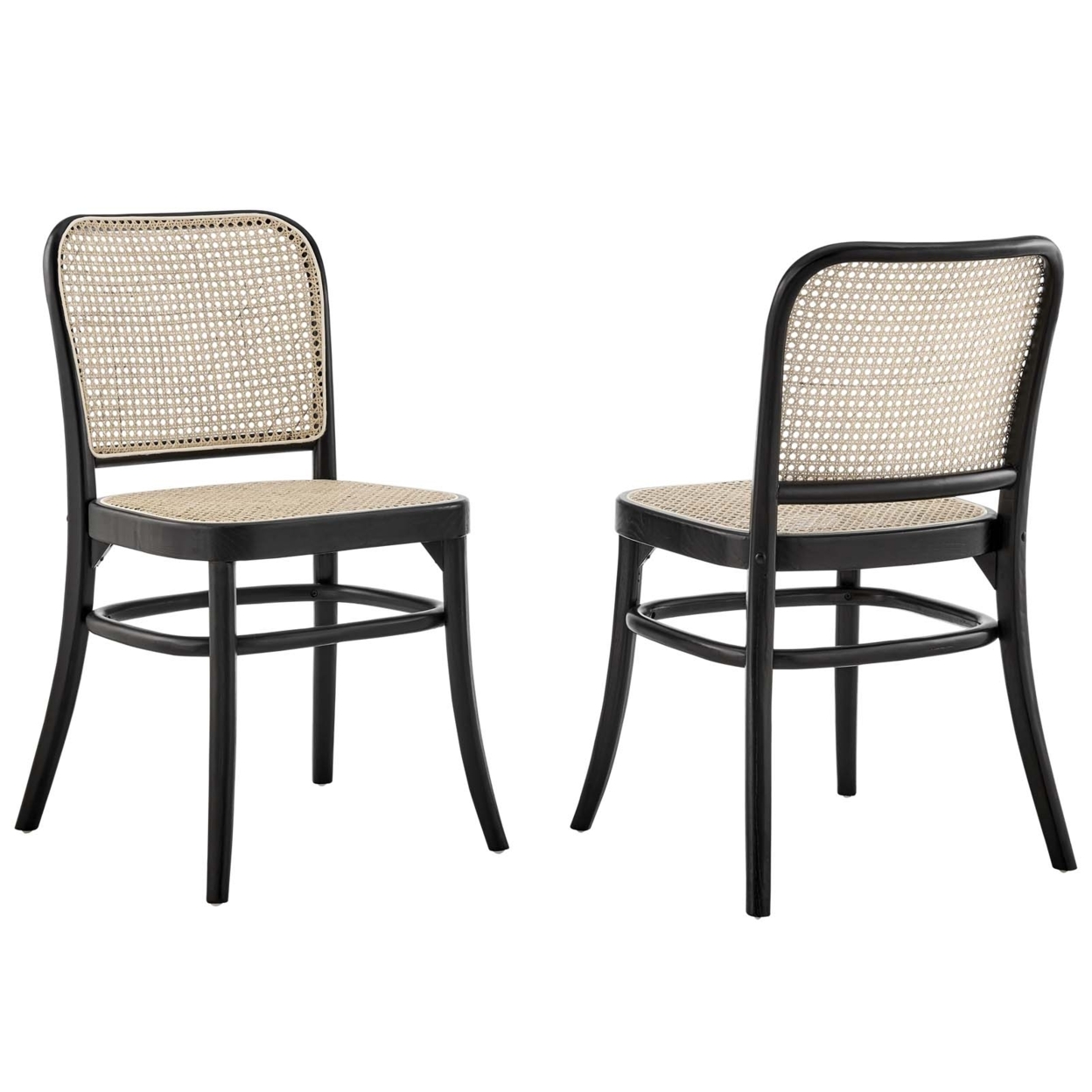 Winona Wood Dining Side Chair Set Of 2, Black