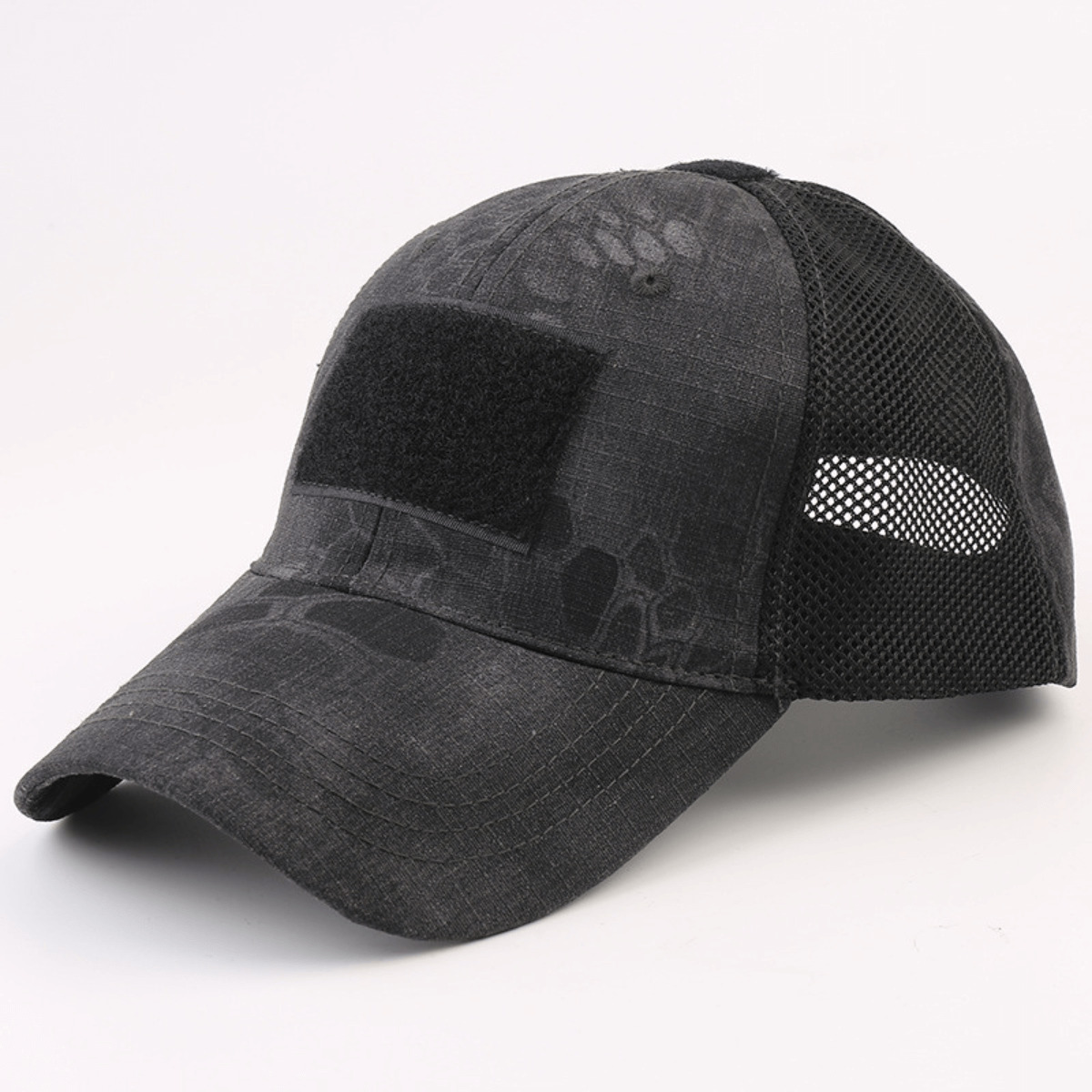 Tactical-Style Patch Hat With Adjustable Strap - Python