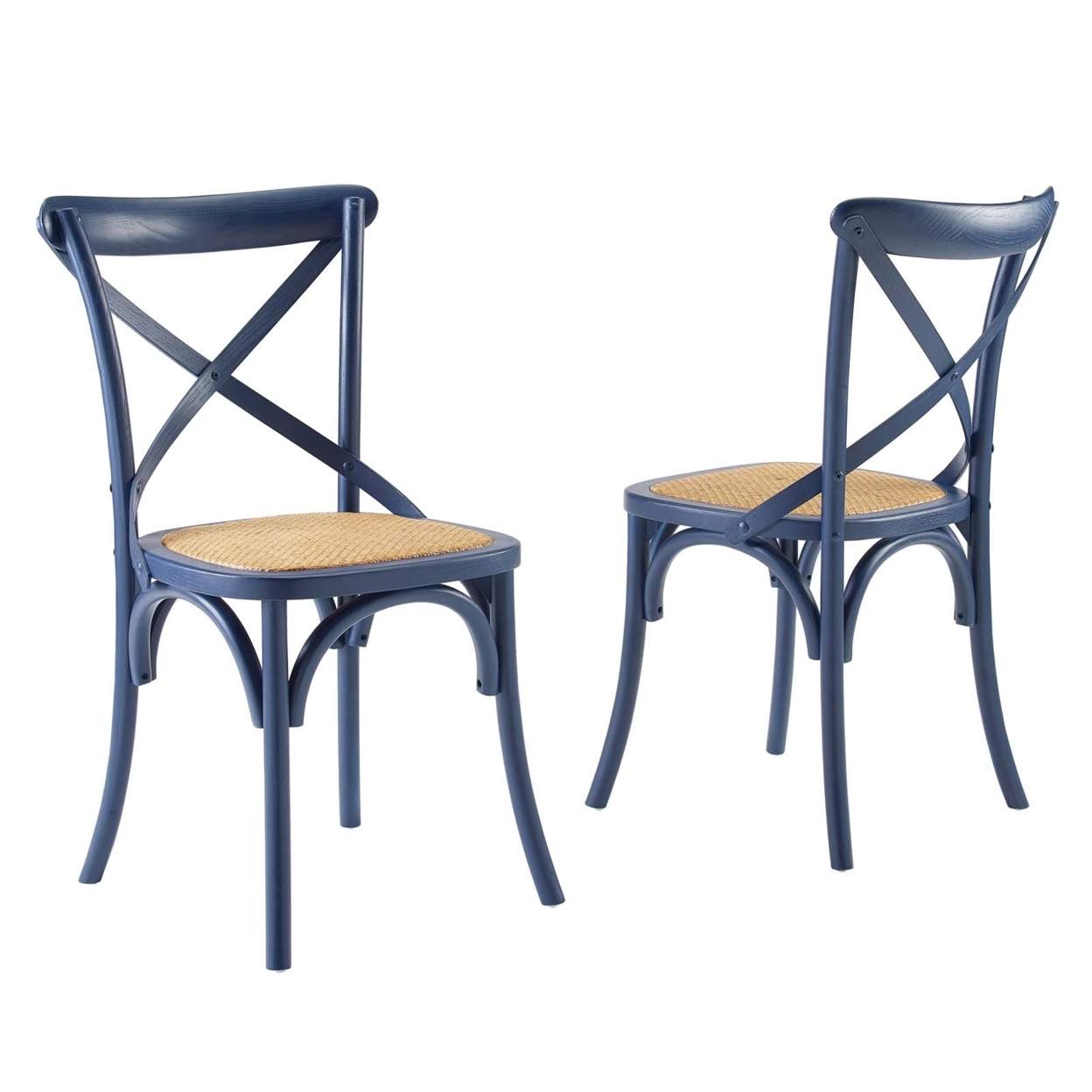 Gear Dining Side Chair Set Of 2, Midnight Blue