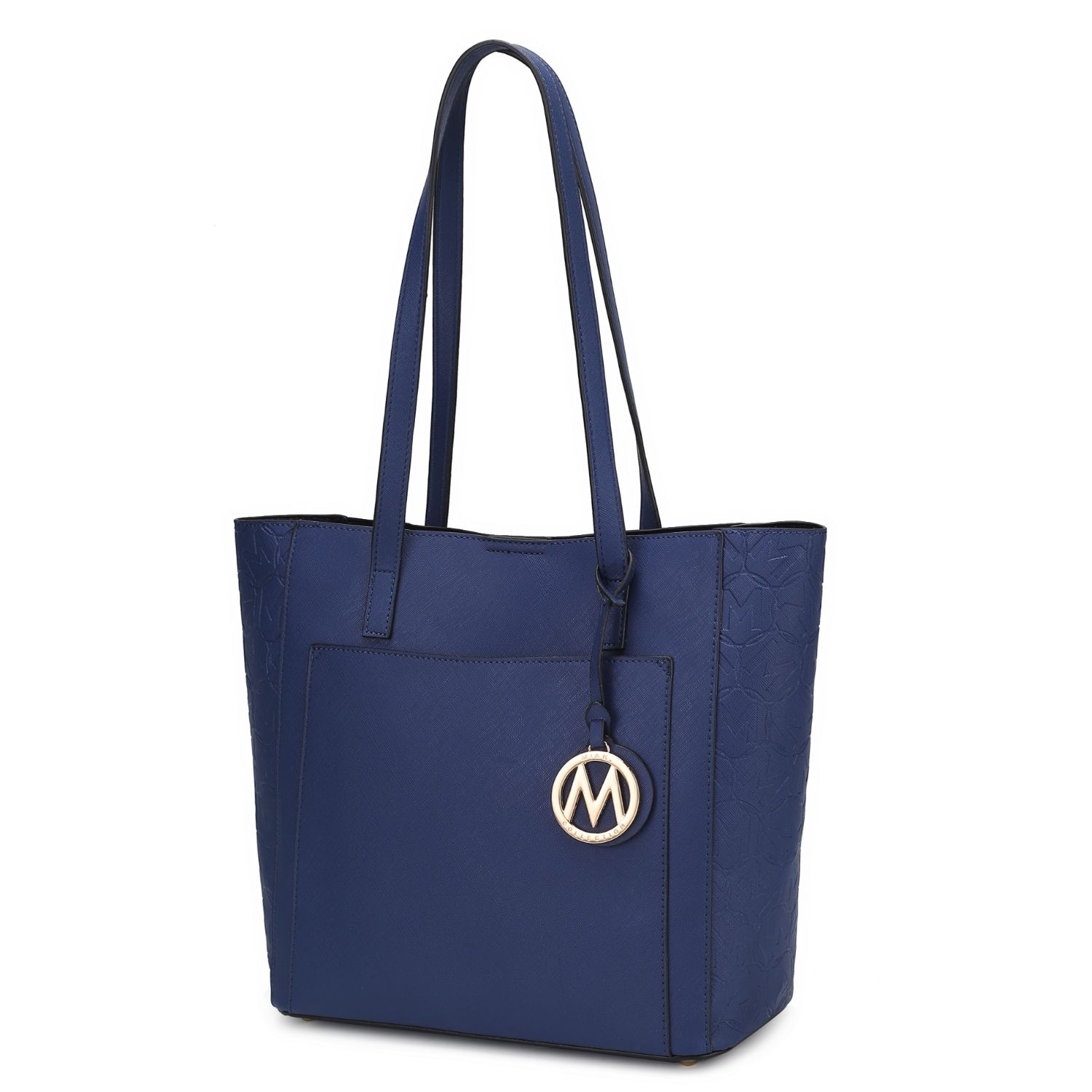 MKF Collection Lea Vegan Leather Women's Tote Handbag By Mia K. - Navy