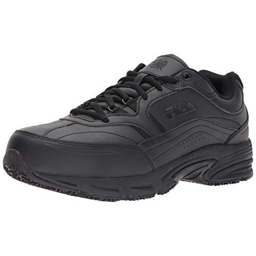 Fila Men's Memory Workshift Slip Resistant Steel Toe Work Shoes Hiking BLK/BLK/BLK - Black, 14