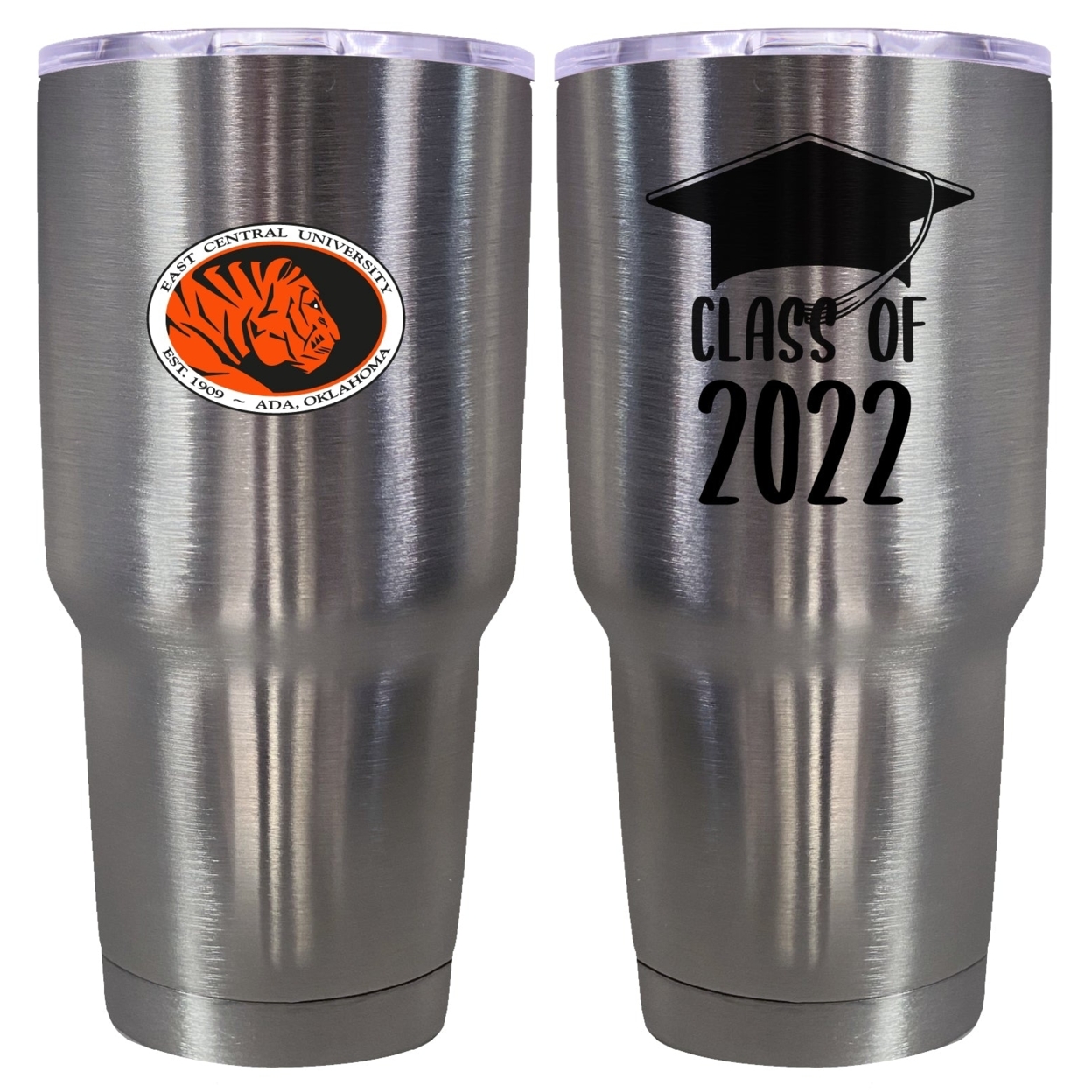 East Central University Tigers 24 OZ Insulated Stainless Steel Tumbler