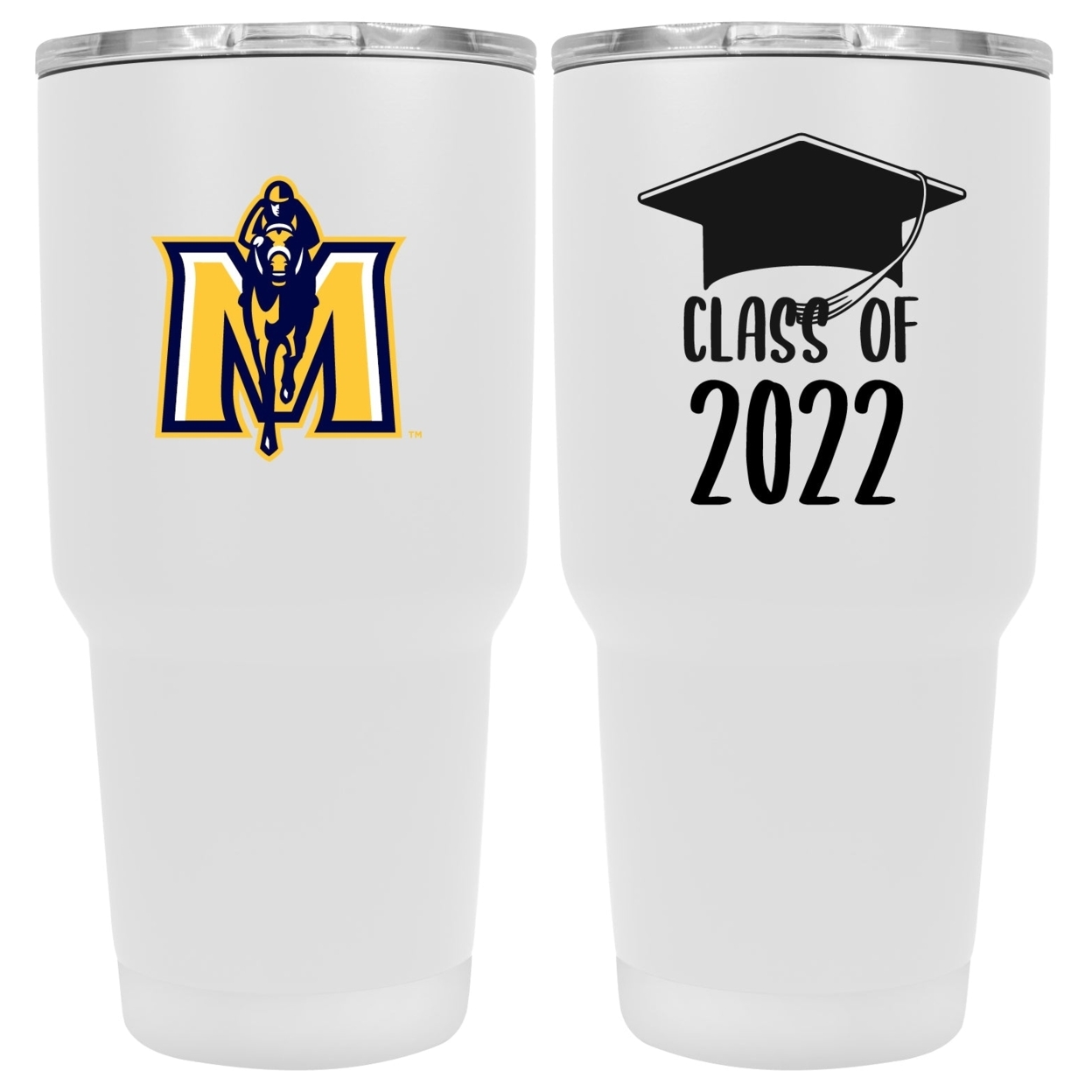 Murray State Uniersity 24 OZ Insulated Stainless Steel Tumbler White
