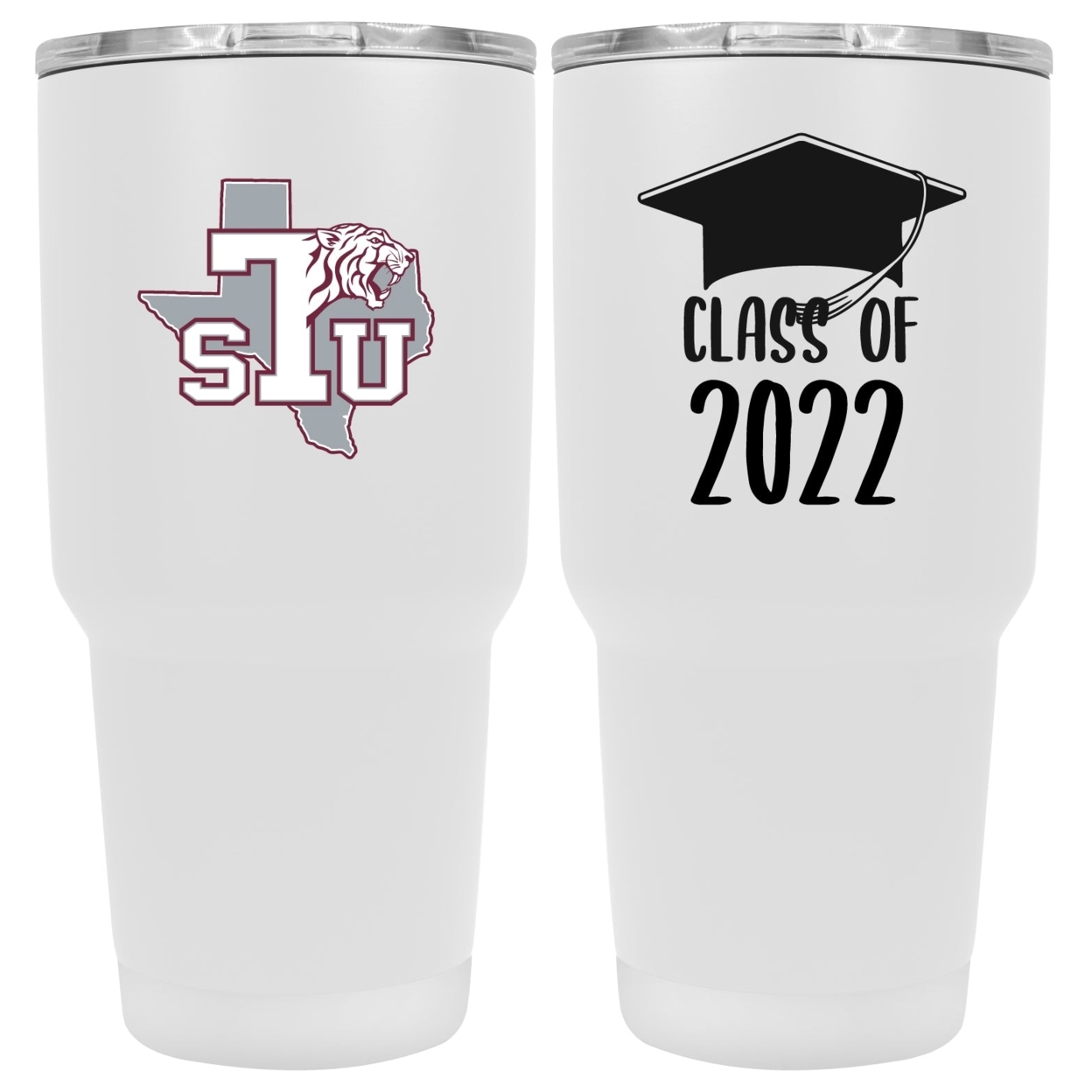 Texas Southernn Univerisity 24 OZ Insulated Stainless Steel Tumbler White