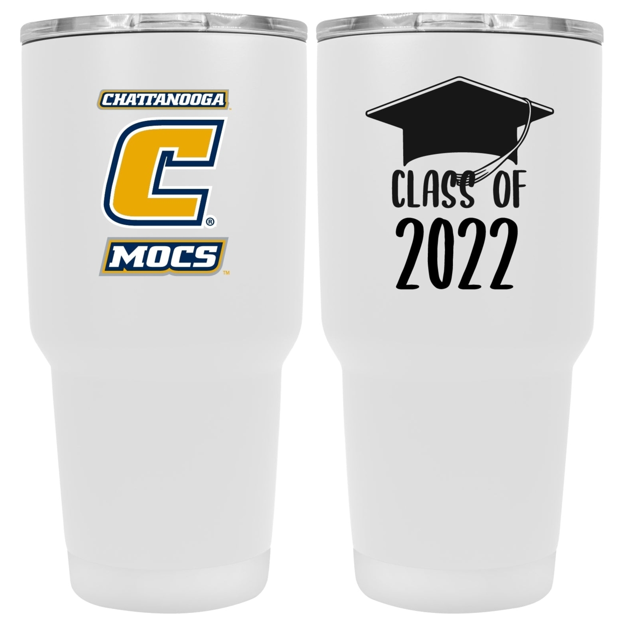 University Of Tennessee At Chattanooga 24 OZ Insulated Stainless Steel Tumbler White