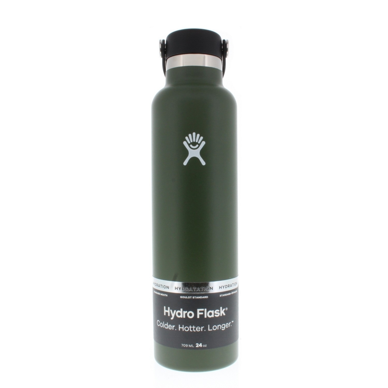 Hydro Flask Standard Mouth Water Bottle With Flex Cap 24oz/709ml - Olive
