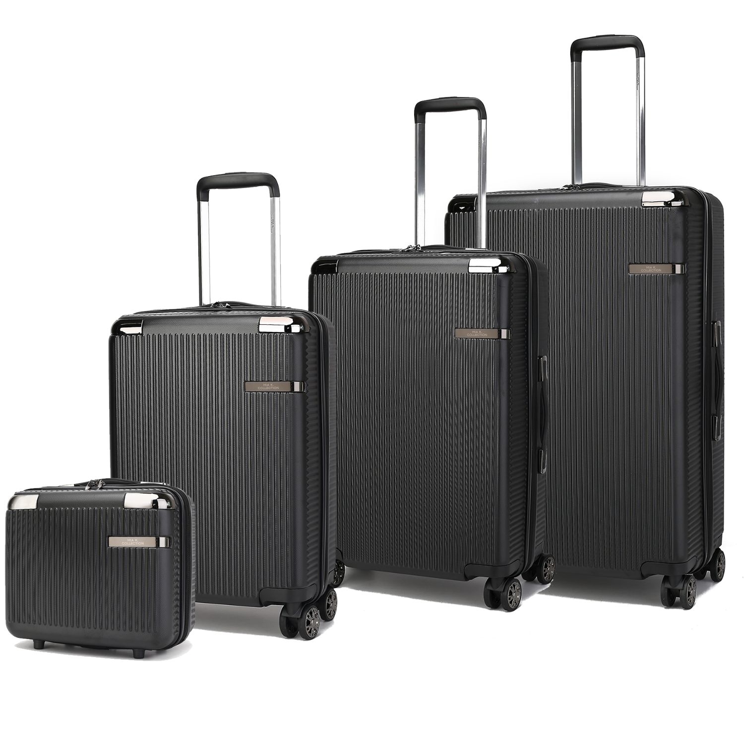MKF Collection Tulum 4-piece Luggage Set By Mia K. - Rose Gold