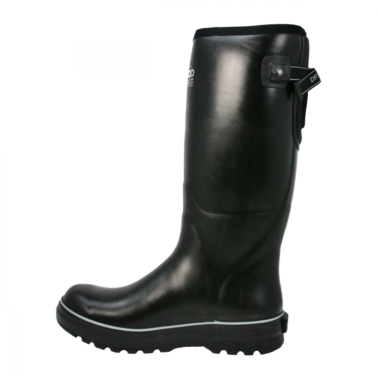 Dryshod Men's Mudslinger Gusset Premium Rubber Farm Boots Black/Grey - MDG-MH-BK ONE SIZE BLACK/GREY - BLACK/GREY, 11