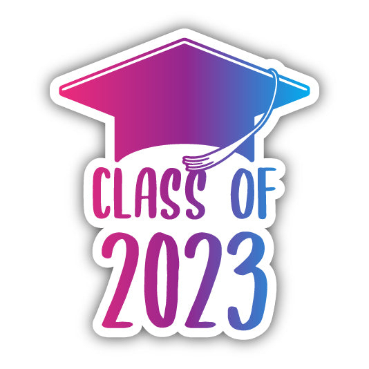 Class Of 2023 Graduation Vinyl Decal Sticker - Candy, 2-Inch