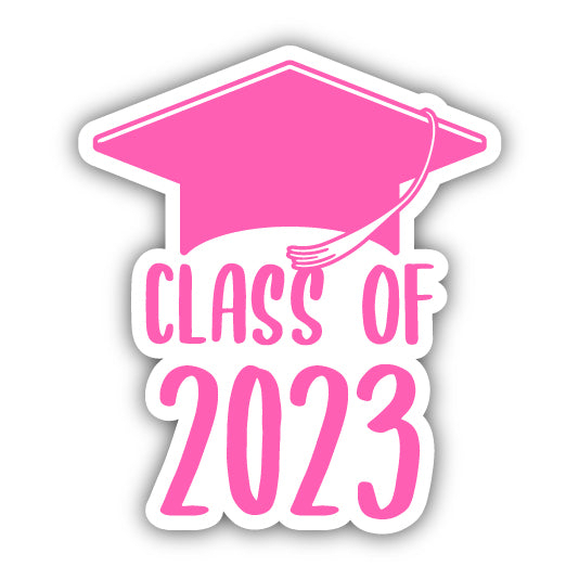 Class Of 2023 Graduation Magnet - Pink, 2-Inch