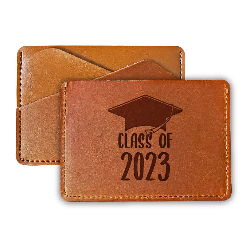 Class Of 2023 Grad Leather Wallet Card Holder
