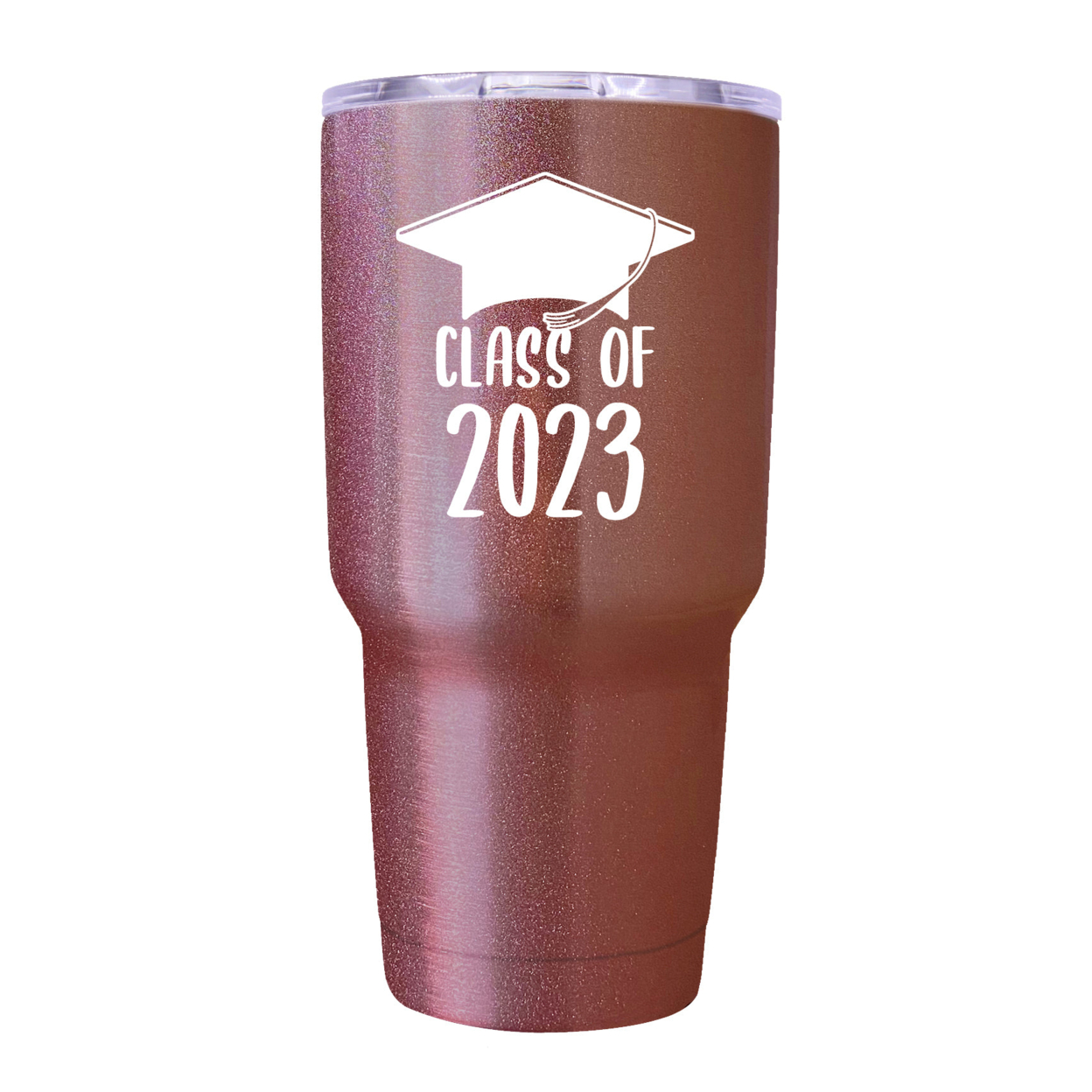 Class Of 2023 Graduation 24 Oz Insulated Stainless Steel Tumbler Navy - Rose Gold