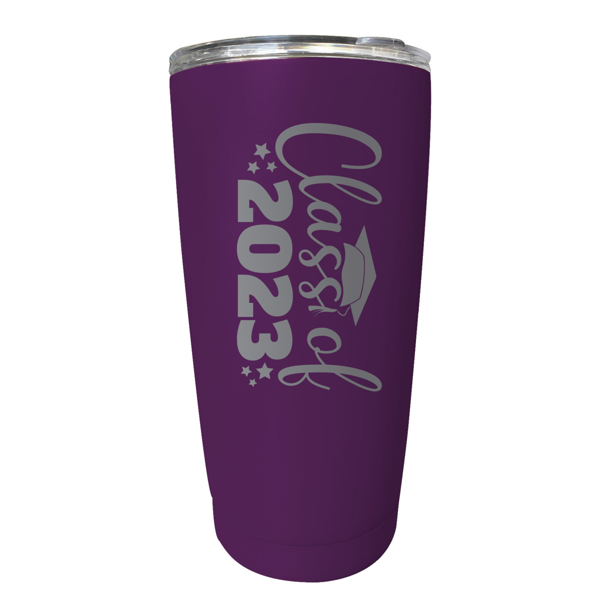 Class Of 2023 Graduation 16 Oz Engraved Stainless Steel Insulated Tumbler Colors - Purple