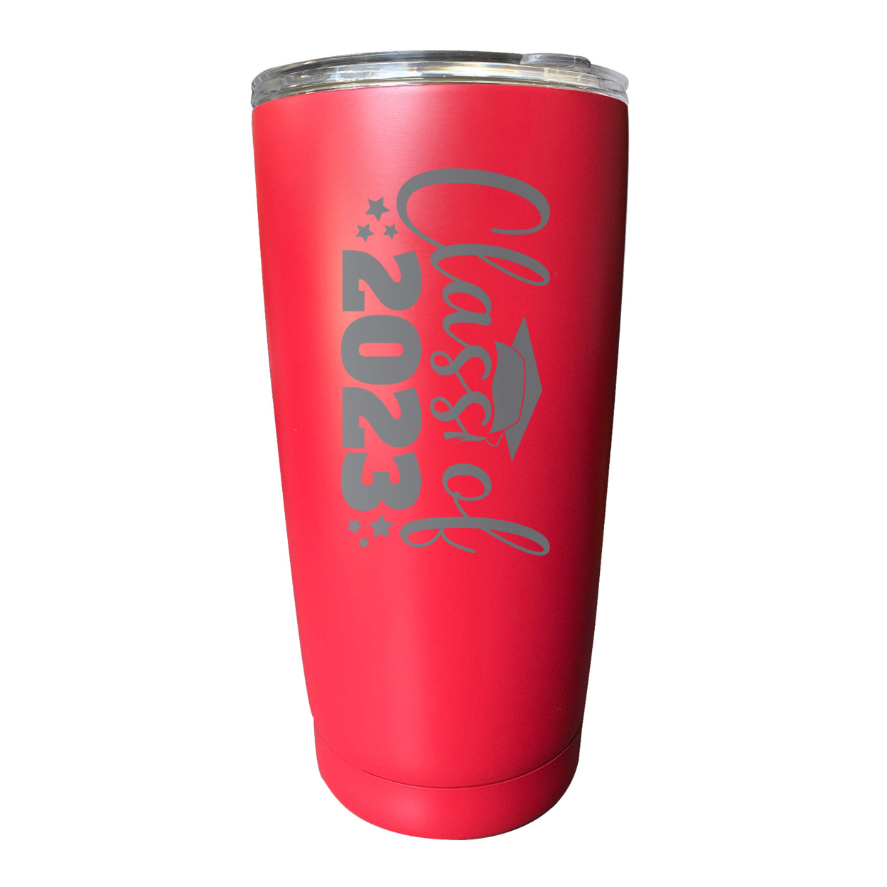Class Of 2023 Graduation 16 Oz Engraved Stainless Steel Insulated Tumbler Colors - Red