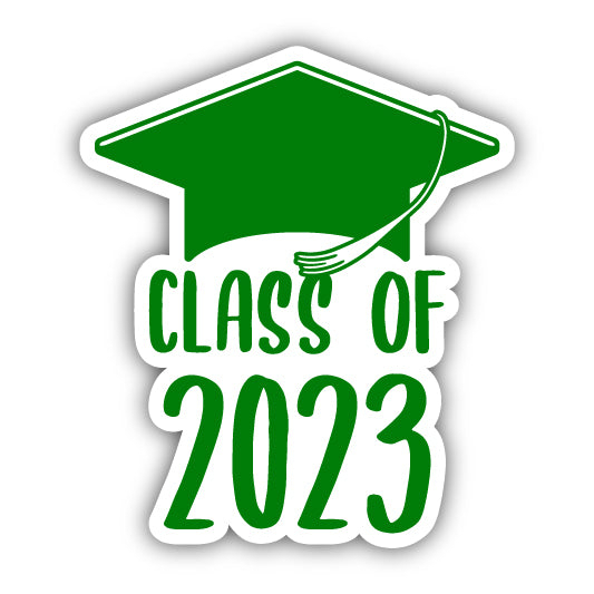 Class Of 2023 Graduation Magnet - Green, 2-Inch