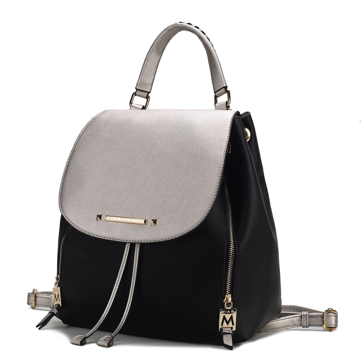 MKF Collection Kimberly Fashion Backpack By Mia K. - Cognac Black
